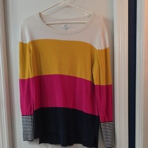 Crown & Ivy Multi Color Knit Sweater
